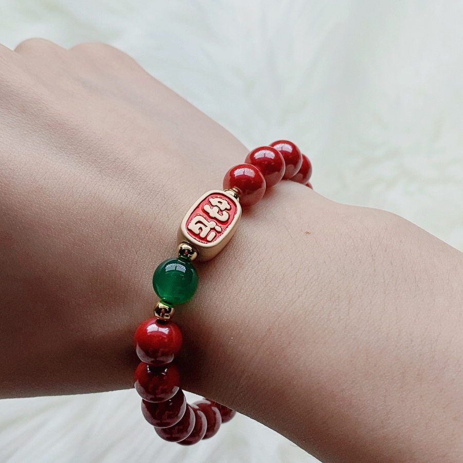 Homearda Feng Shui Bracelet For Women and Man, Natural Cinnabar Charms Bracelets for Good Luck ,Good Sleep And Wealth, Yoga Beads Bracelet, Amuletos De Proteccion Y Buena Suerte, Feng Shui Gifts ,Birthday or Chrismas Holiday Gift for Her, Mom, & Sister